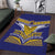 Rugby Niue Area Rug Hiapo Tribal Heritage Tattoos Blue Color - Polynesian Pride