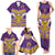 Custom Rugby Niue Family Matching Tank Maxi Dress and Hawaiian Shirt Hiapo Tribal Heritage Tattoos Purple Color - Polynesian Pride