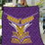 Rugby Niue Quilt Hiapo Tribal Heritage Tattoos Purple Color - Polynesian Pride