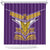 Rugby Niue Shower Curtain Hiapo Tribal Heritage Tattoos Purple Color - Polynesian Pride