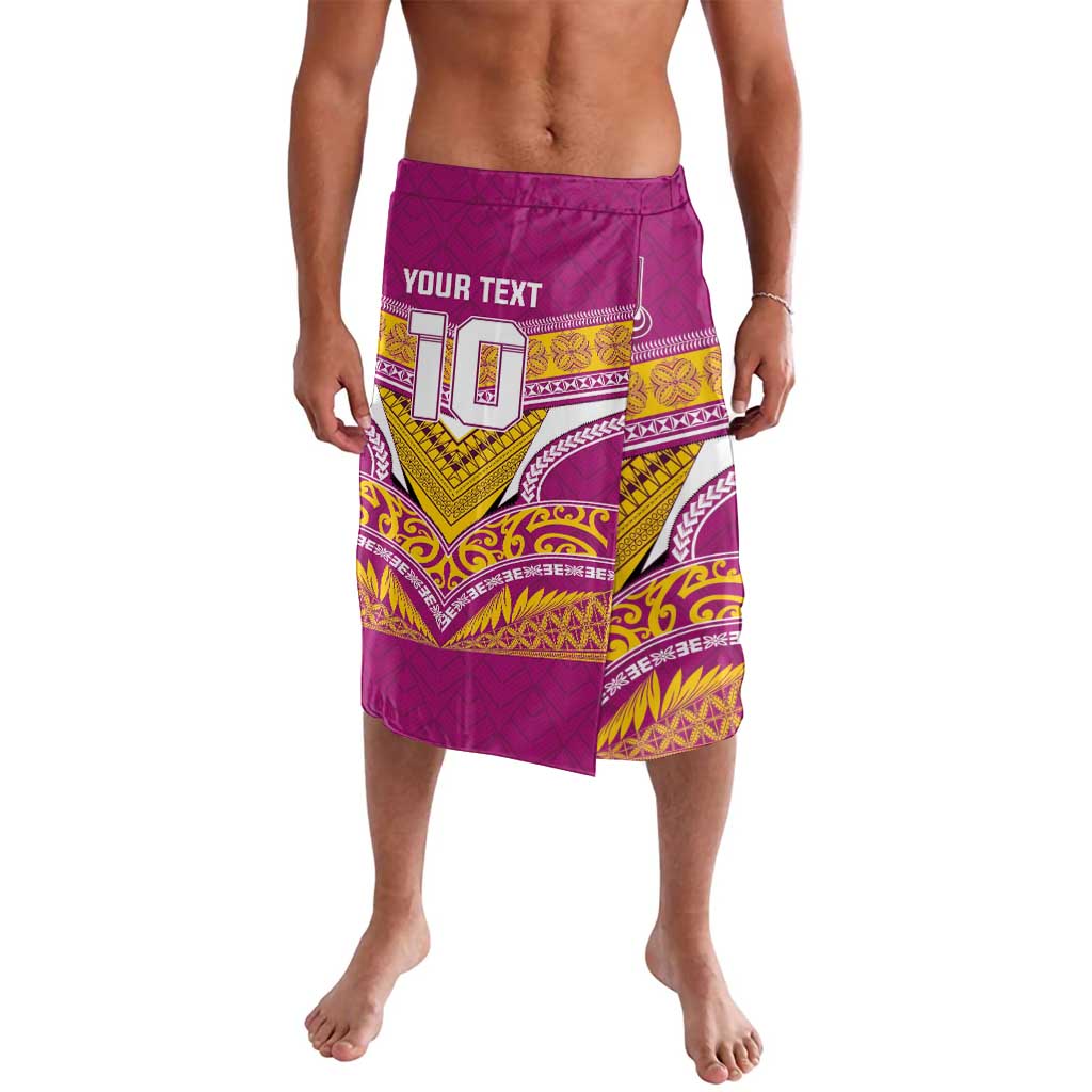 Custom Rugby Niue Lavalava Hiapo Tribal Heritage Tattoos Pink Color - Polynesian Pride