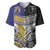 Custom Rugby Niue and Aotearoa Baseball Jersey Hiapo with Maori Moko Tribal Heritage Tattoos - Polynesian Pride