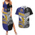 Custom Rugby Niue and Aotearoa Couples Matching Summer Maxi Dress and Hawaiian Shirt Hiapo with Maori Moko Tribal Heritage Tattoos - Polynesian Pride