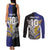 Custom Rugby Niue and Aotearoa Couples Matching Tank Maxi Dress and Long Sleeve Button Shirt Hiapo with Maori Moko Tribal Heritage Tattoos - Polynesian Pride