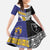 Custom Rugby Niue and Aotearoa Family Matching Short Sleeve Bodycon Dress and Hawaiian Shirt Hiapo with Maori Moko Tribal Heritage Tattoos - Polynesian Pride