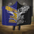Rugby Niue and Aotearoa Hooded Blanket Hiapo with Maori Moko Tribal Heritage Tattoos - Polynesian Pride