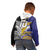 Custom Rugby Niue and Aotearoa Kid Hoodie Hiapo with Maori Moko Tribal Heritage Tattoos - Polynesian Pride