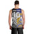 Custom Rugby Niue and Aotearoa Men Tank Top Hiapo with Maori Moko Tribal Heritage Tattoos - Polynesian Pride