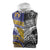 Custom Rugby Niue and Aotearoa Sleeveless Hoodie Hiapo with Maori Moko Tribal Heritage Tattoos - Polynesian Pride