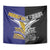 Rugby Niue and Aotearoa Tapestry Hiapo with Maori Moko Tribal Heritage Tattoos - Polynesian Pride