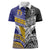 Custom Rugby Niue and Aotearoa Women Polo Shirt Hiapo with Maori Moko Tribal Heritage Tattoos - Polynesian Pride