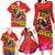 Hawaii Christmas Family Matching Long Sleeve Bodycon Dress and Hawaiian Shirt Hula Girl Hibiscus With Hawaiian Style Tribal Fabric Patchwork LT03 - Polynesian Pride