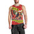 Hawaii Christmas Men Tank Top Hula Girl Hibiscus With Hawaiian Style Tribal Fabric Patchwork LT03 - Polynesian Pride