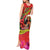 Hawaii Christmas Tank Maxi Dress Hula Girl Hibiscus With Hawaiian Style Tribal Fabric Patchwork LT03 - Polynesian Pride