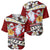 Tahiti Christmas Baseball Jersey Tiare Flowers and Pomarea Nigra with Polynesian Pattern LT03 - Polynesian Pride