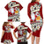 Tahiti Christmas Family Matching Long Sleeve Bodycon Dress and Hawaiian Shirt Tiare Flowers and Pomarea Nigra with Polynesian Pattern LT03 - Polynesian Pride