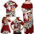 Tahiti Christmas Family Matching Off Shoulder Maxi Dress and Hawaiian Shirt Tiare Flowers and Pomarea Nigra with Polynesian Pattern LT03 - Polynesian Pride