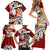 Tahiti Christmas Family Matching Short Sleeve Bodycon Dress and Hawaiian Shirt Tiare Flowers and Pomarea Nigra with Polynesian Pattern LT03 - Polynesian Pride