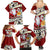 Tahiti Christmas Family Matching Summer Maxi Dress and Hawaiian Shirt Tiare Flowers and Pomarea Nigra with Polynesian Pattern LT03 - Polynesian Pride