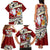 Tahiti Christmas Family Matching Tank Maxi Dress and Hawaiian Shirt Tiare Flowers and Pomarea Nigra with Polynesian Pattern LT03 - Polynesian Pride