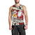 Tahiti Christmas Men Tank Top Tiare Flowers and Pomarea Nigra with Polynesian Pattern LT03 - Polynesian Pride