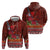Hawaii KaʻUla Wena ʻIʻiwi Zip Hoodie With Tropical Plants and 'Ohi'a lehua Kakau Art Tattoo
