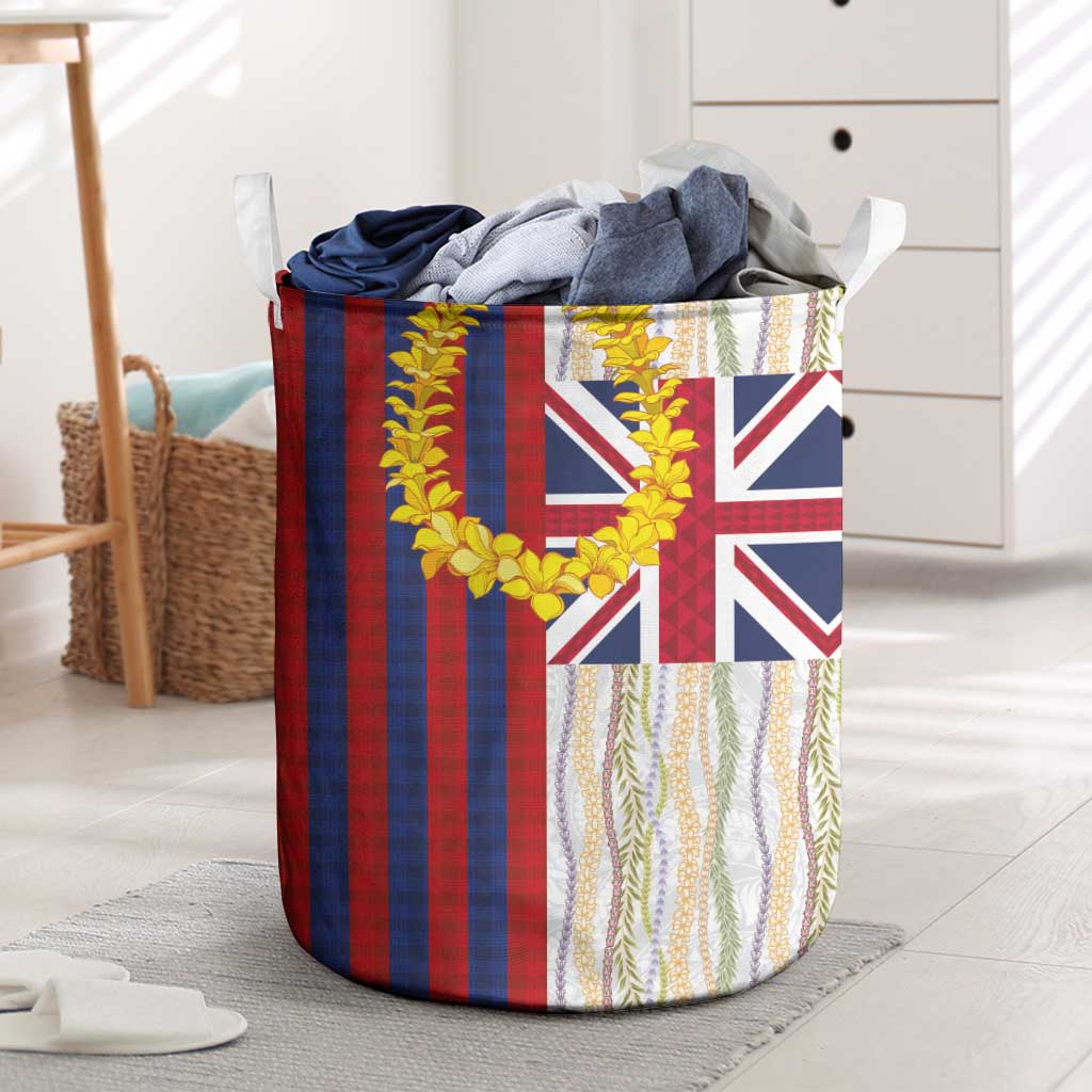 Hawaiian Tropical Plants Lei Laundry Basket National Flag Style LT03 Multicolor - Polynesian Pride