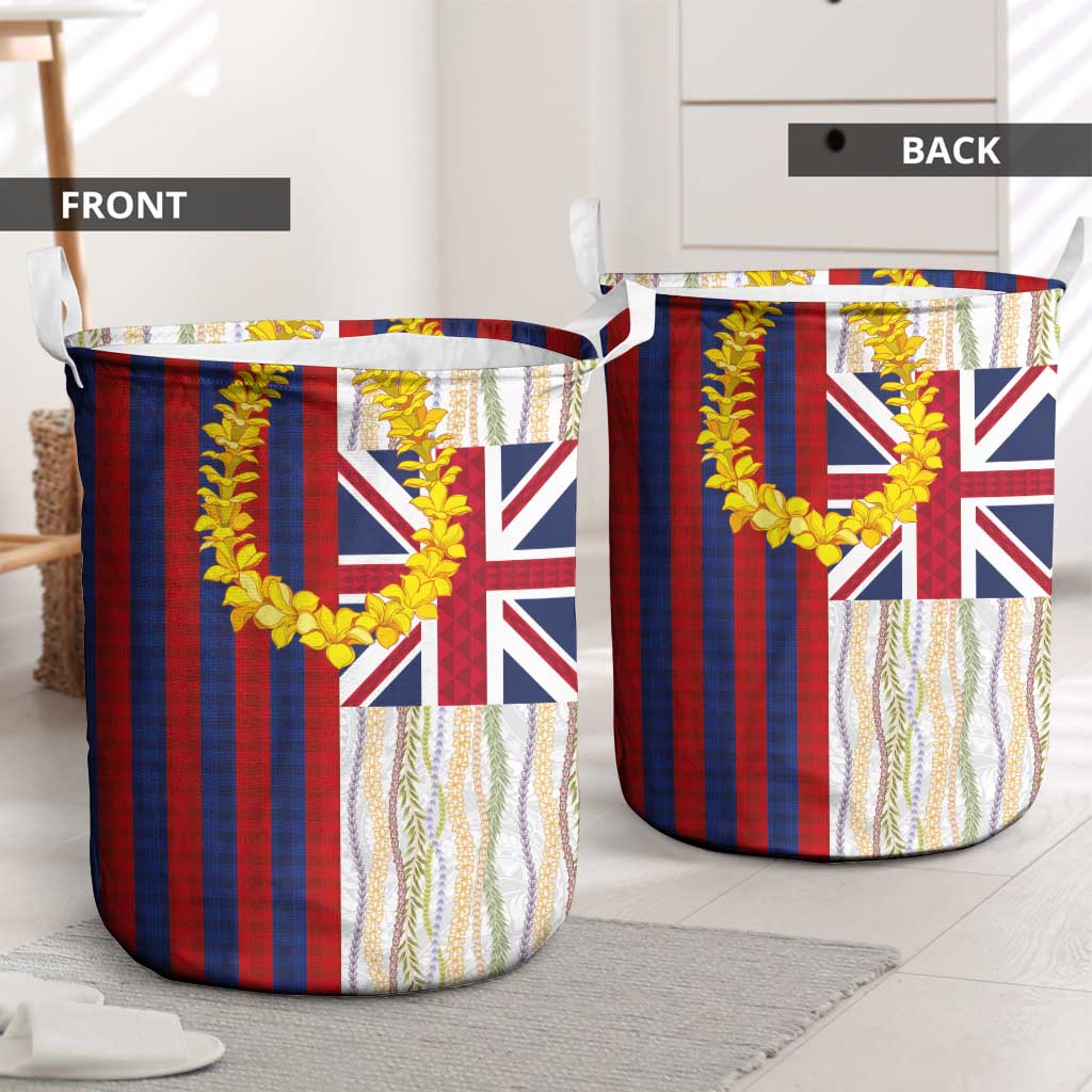 Hawaiian Tropical Plants Lei Laundry Basket National Flag Style LT03 - Polynesian Pride