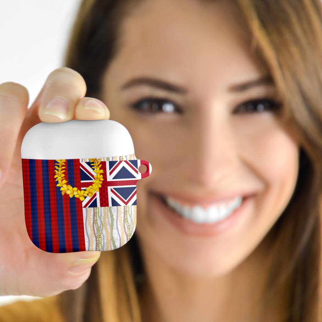 Hawaiian Tropical Plants Lei AirPods Case National Flag Style - Polynesian Pride