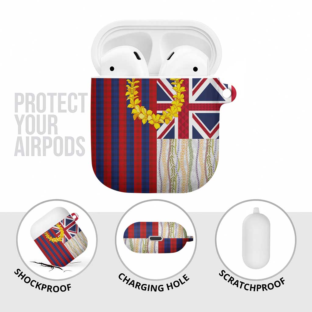 Hawaiian Tropical Plants Lei AirPods Case National Flag Style - Polynesian Pride
