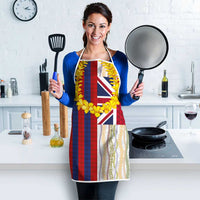 Hawaiian Tropical Plants Lei Apron National Flag Style - Polynesian Pride