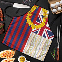 Hawaiian Tropical Plants Lei Apron National Flag Style - Polynesian Pride