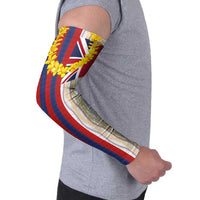 Hawaiian Tropical Plants Lei Arm Sleeves National Flag Style LT03 - Polynesian Pride