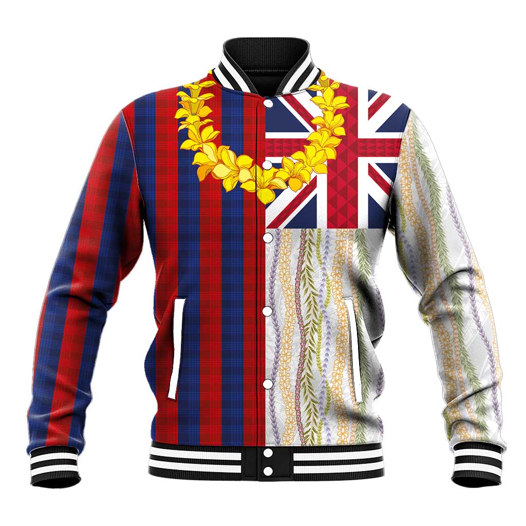 Hawaiian Tropical Plants Lei Baseball Jacket National Flag Style LT03 Unisex Multicolor - Polynesian Pride
