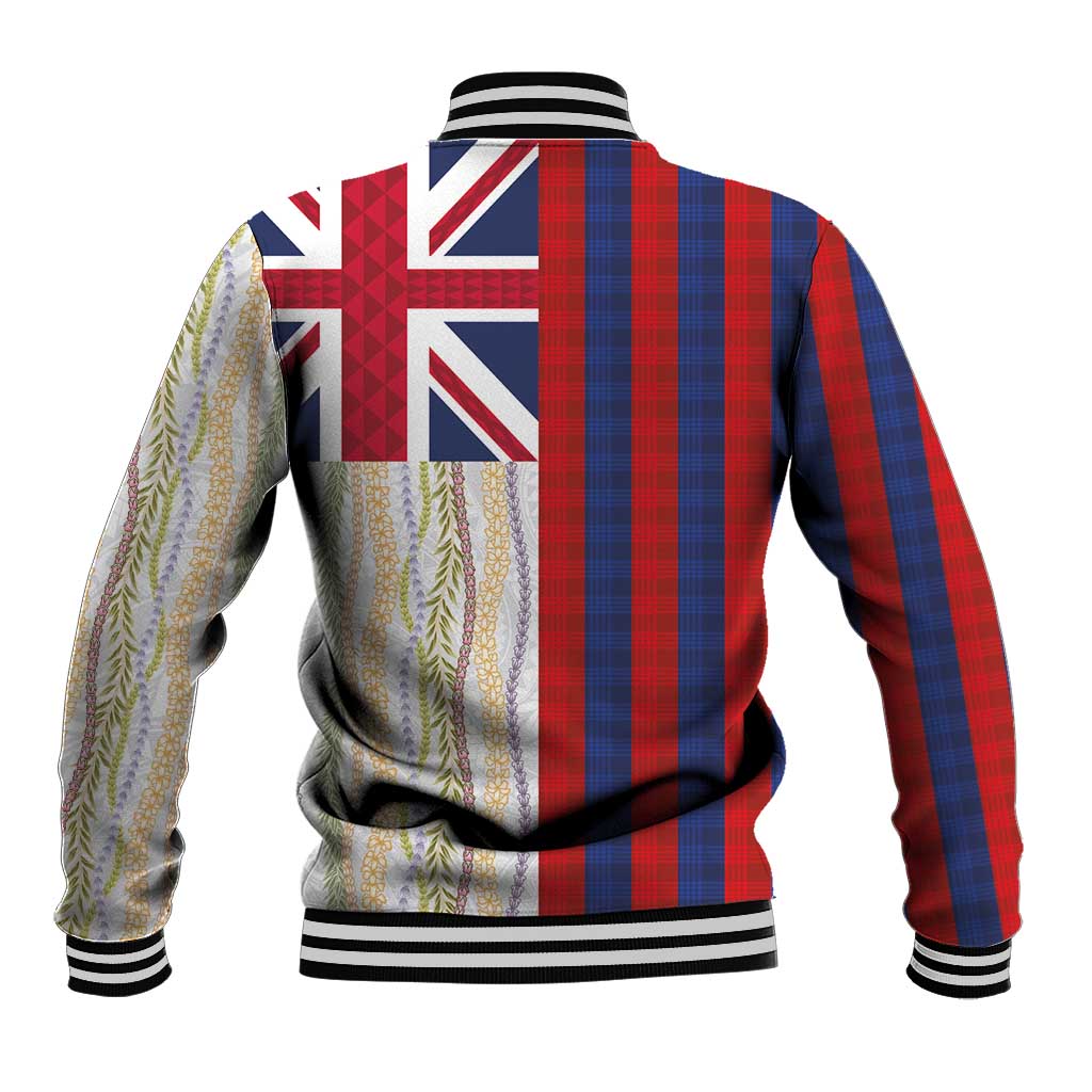 Hawaiian Tropical Plants Lei Baseball Jacket National Flag Style LT03 - Polynesian Pride