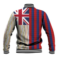 Hawaiian Tropical Plants Lei Baseball Jacket National Flag Style LT03 - Polynesian Pride