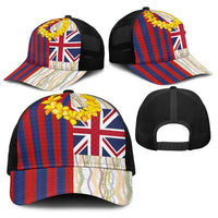 Hawaiian Tropical Plants Lei Baseball Net Cap National Flag Style LT03 - Polynesian Pride