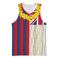 Hawaiian Tropical Plants Lei Basketball Jersey National Flag Style LT03 Unisex Multicolor - Polynesian Pride