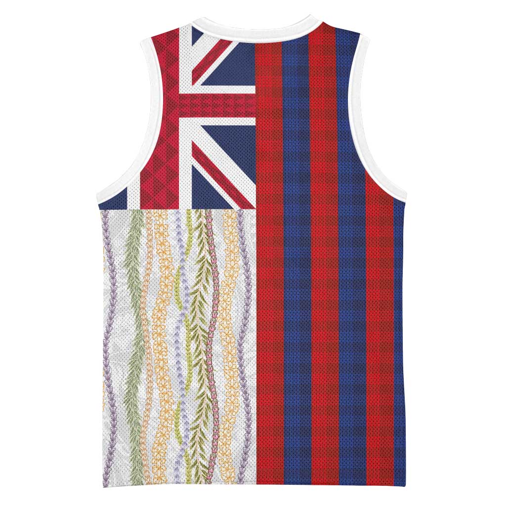 Hawaiian Tropical Plants Lei Basketball Jersey National Flag Style LT03 - Polynesian Pride