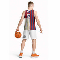 Hawaiian Tropical Plants Lei Basketball Jersey National Flag Style LT03 - Polynesian Pride