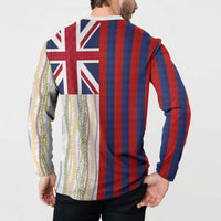 Hawaiian Tropical Plants Lei Button Sweatshirt National Flag Style LT03 - Polynesian Pride