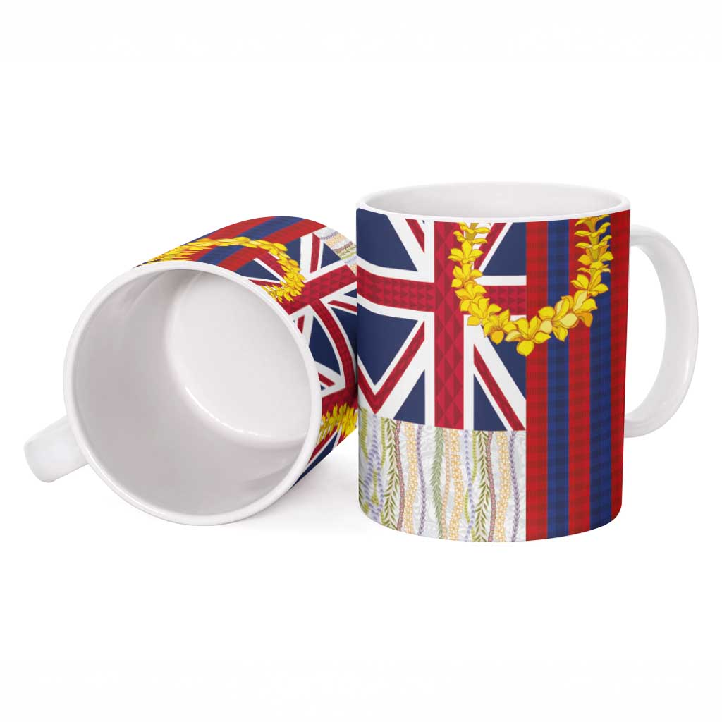 Hawaiian Tropical Plants Lei Ceramic Mug National Flag Style LT03 - Polynesian Pride