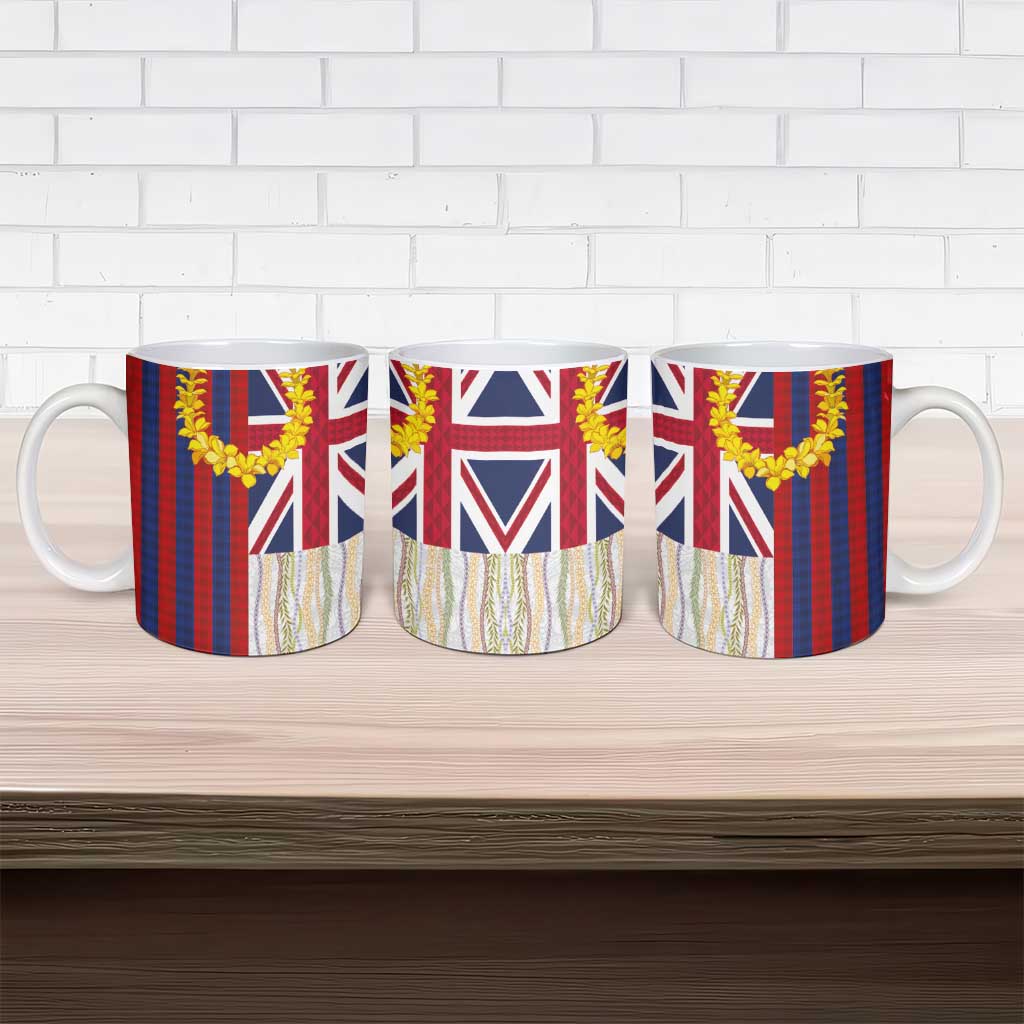 Hawaiian Tropical Plants Lei Ceramic Mug National Flag Style LT03 - Polynesian Pride