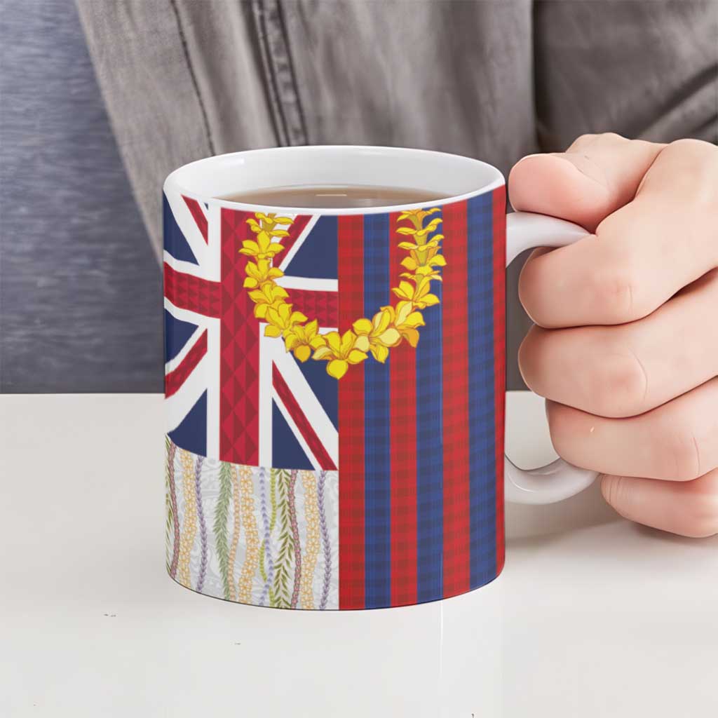 Hawaiian Tropical Plants Lei Ceramic Mug National Flag Style LT03 - Polynesian Pride
