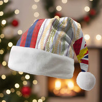 Hawaiian Tropical Plants Lei Christmas Santa Hat National Flag Style - Polynesian Pride