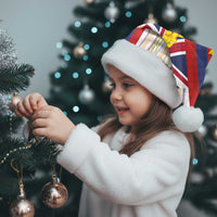 Hawaiian Tropical Plants Lei Christmas Santa Hat National Flag Style - Polynesian Pride