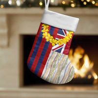 Hawaiian Tropical Plants Lei Christmas Stocking National Flag Style LT03 Set of 2 Multicolor - Polynesian Pride