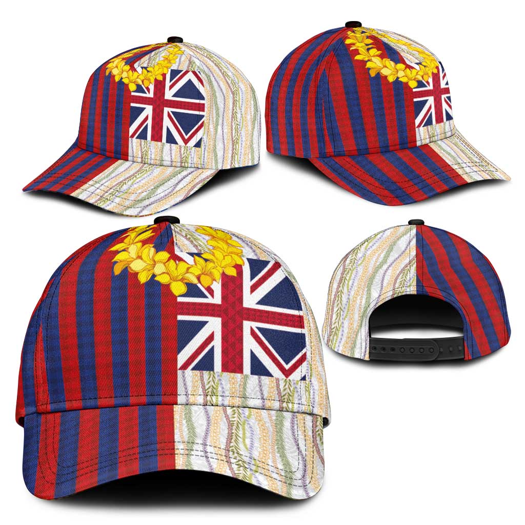 Hawaiian Tropical Plants Lei Classic Cap National Flag Style LT03 - Polynesian Pride