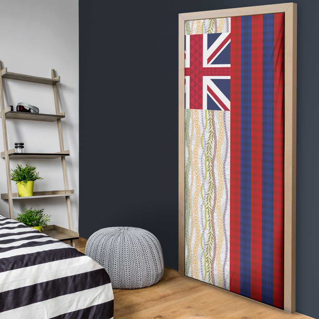 Hawaiian Tropical Plants Lei Door Cover National Flag Style LT03 - Polynesian Pride