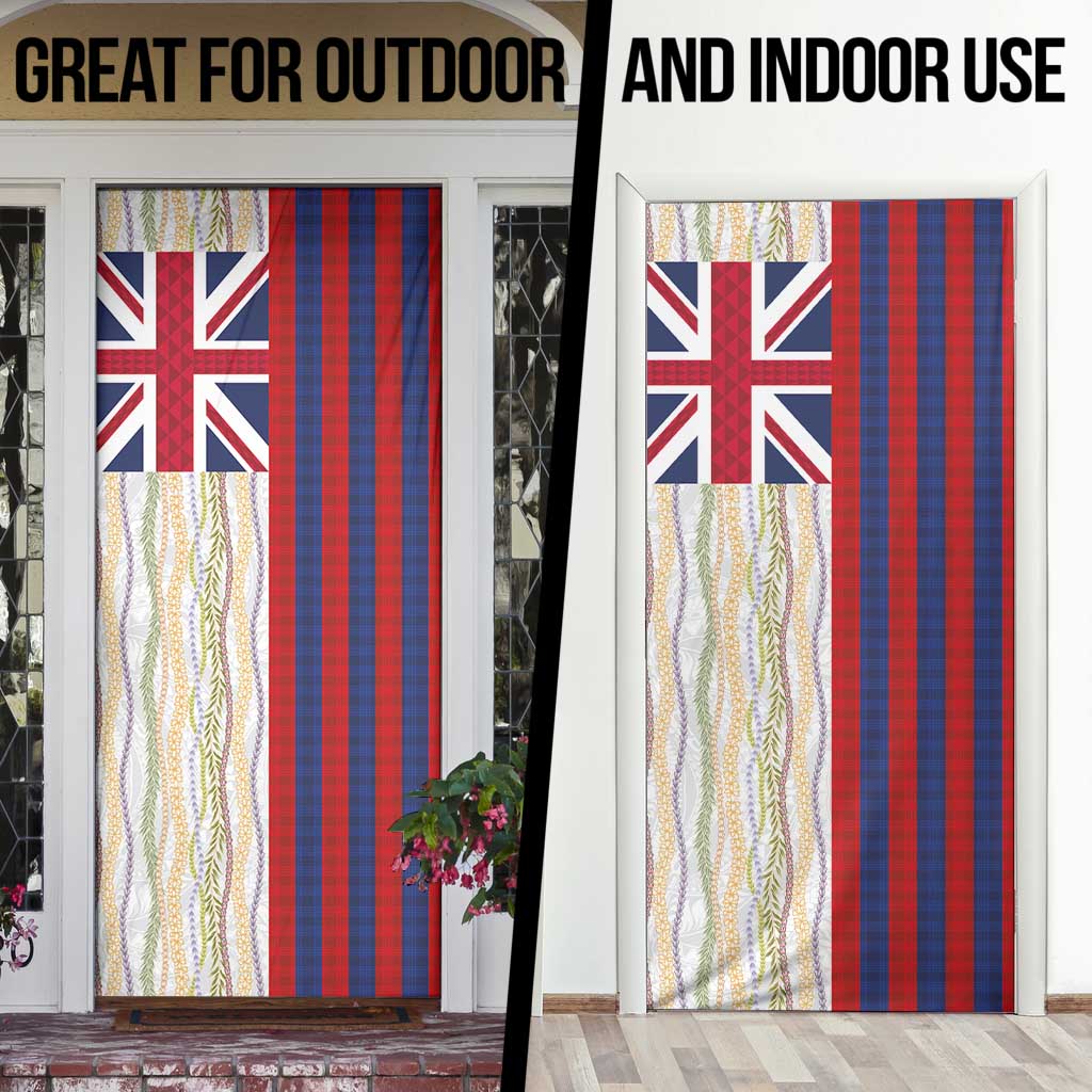 Hawaiian Tropical Plants Lei Door Cover National Flag Style LT03 - Polynesian Pride